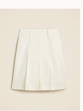 J CREW NWT Cream Pleated Skirt. SIZE 4. Ivory. Free ship